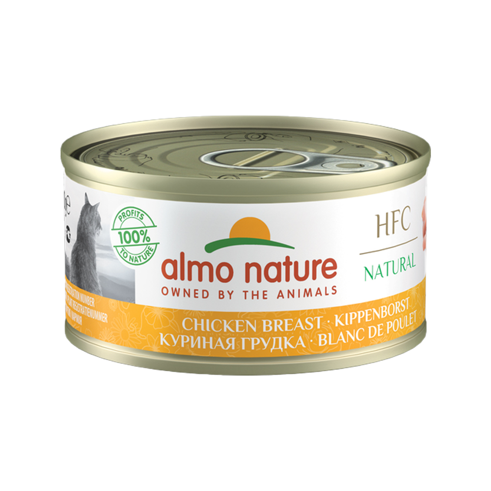 Almo Nature HFC 70 Natural Katzenfutter - Dosen - Hühnerbrust - 24 x 70 g Katzen-Nassfutter online kaufen Almo Nature HFC 70 Natural Katzenfutter - Dosen - Hühnerbrust - 24 x 70 g Katzen-Nassfutter online kaufen