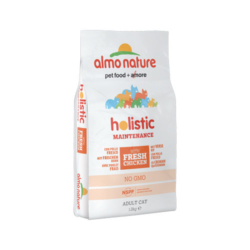 Almo Nature Holistic Adult Katzenfutter - Huhn & Reis - 12 kg Katzen-Trockenfutter online kaufen