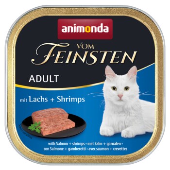 animonda Vom Feinsten Adult Lachs und Shrimps 32x100 g Katzenfutter online kaufen