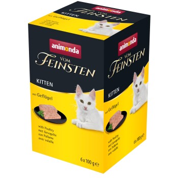 animonda Vom Feinsten Kitten mit Geflügel 6x100 g Katzenfutter online kaufen