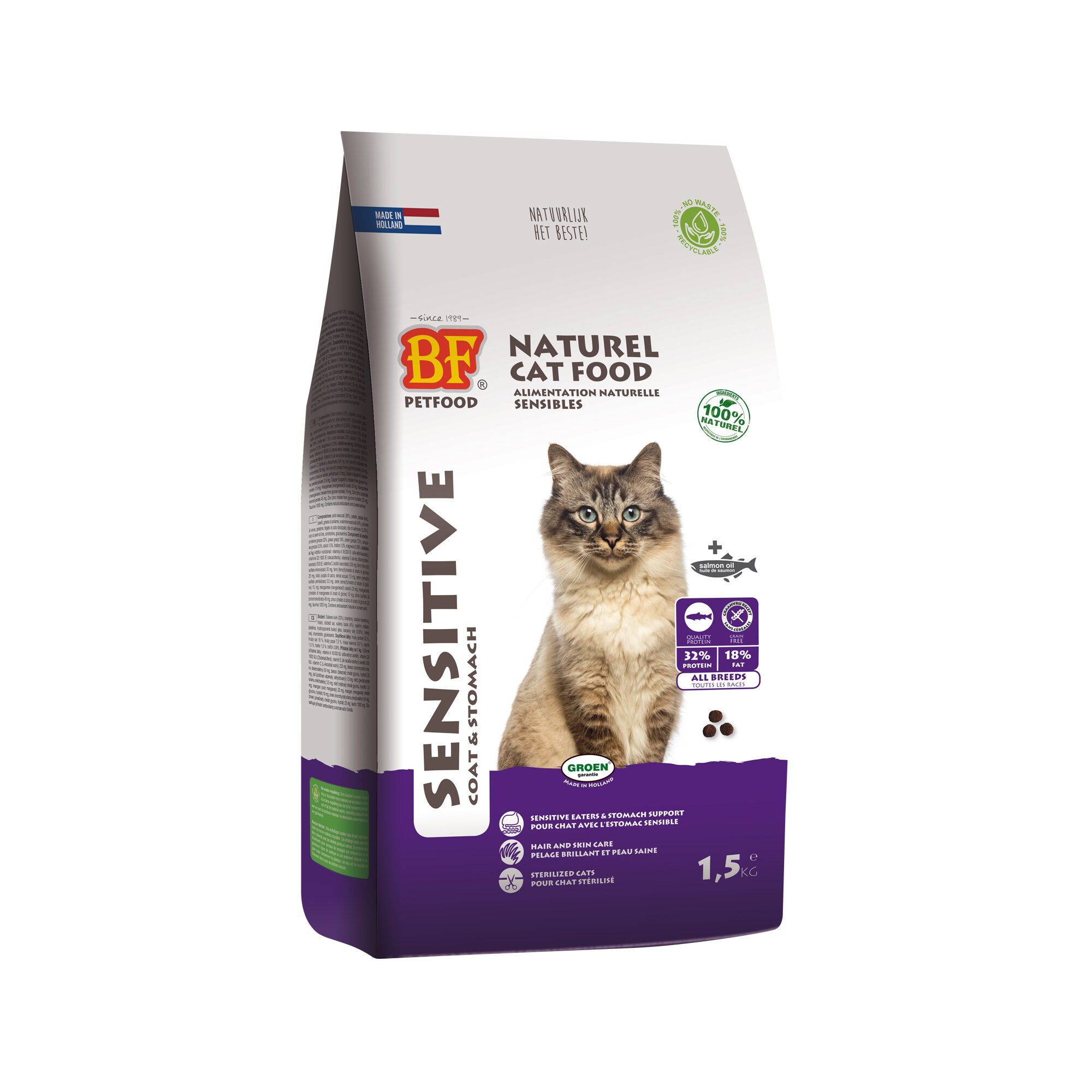 Biofood Sensitive Katzenfutter - 1,5 kg Katzen-Trockenfutter online kaufen