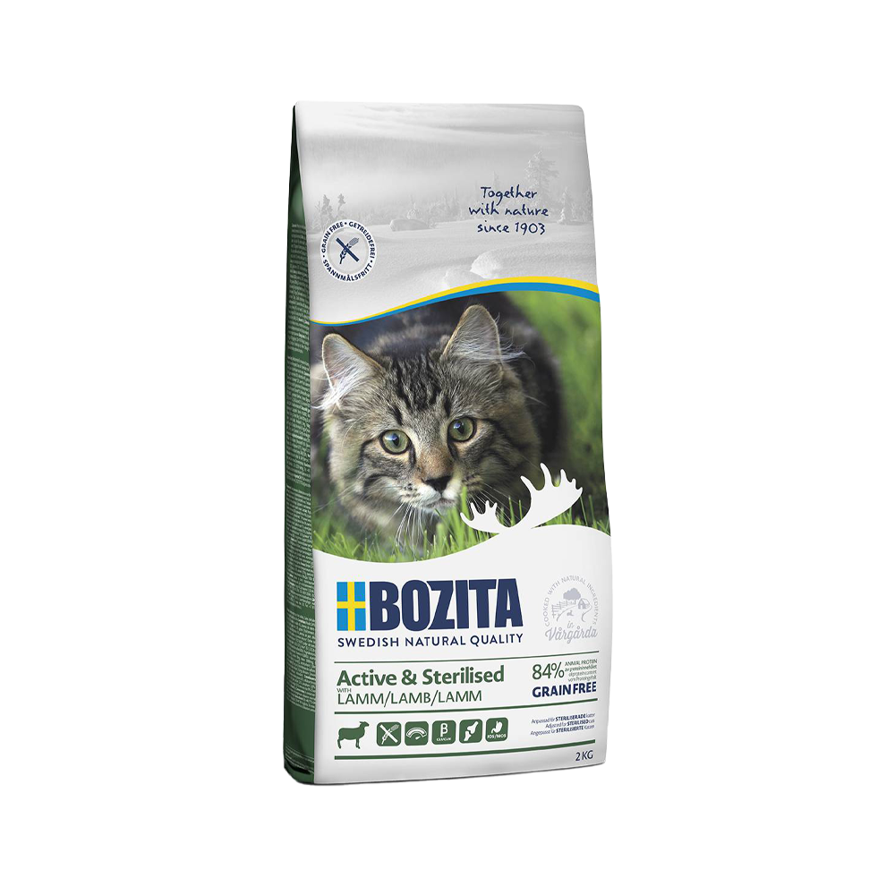 Bozita Active & Sterilised - Lamm - 2 kg Katzen-Trockenfutter online kaufen