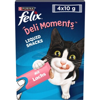 Felix Katzensnack Deli Moments Lachs 4x10 g Katzen-Snacks online kaufen