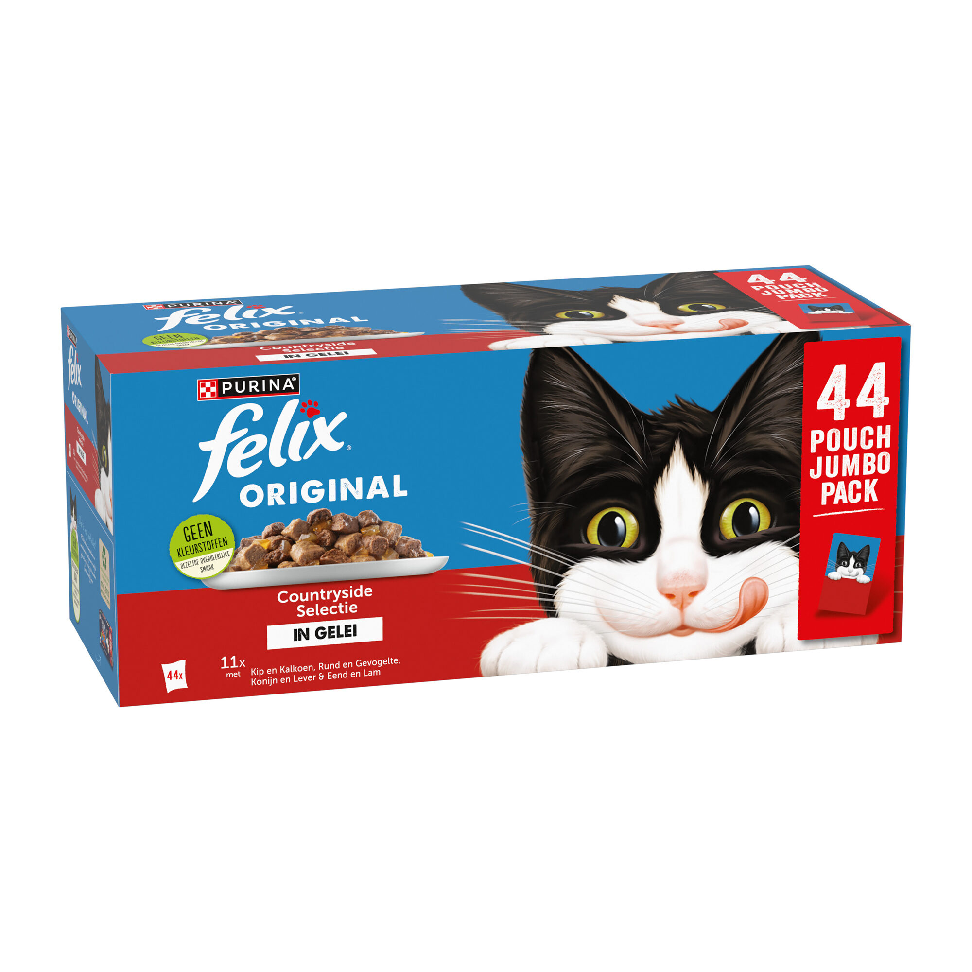 Felix Original Countryside Selection in Gelee - 44 x 85 g Katzen-Nassfutter online kaufen Felix Original Countryside Selection in Gelee - 44 x 85 g Katzen-Nassfutter online kaufen