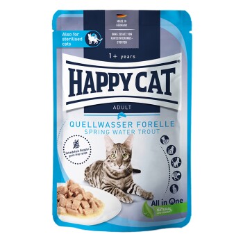 HAPPY CAT Adult Culinary Meat in Sauce Quellwasser Forelle 20x85 g Katzenfutter online kaufen HAPPY CAT Adult Culinary Meat in Sauce Quellwasser Forelle 20x85 g Katzenfutter online kaufen