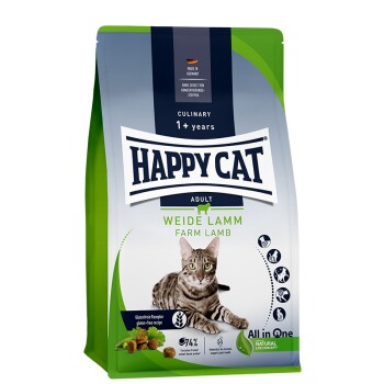 HAPPY CAT Culinary Trockenfutter Katze Adult, Weide-Lamm 4 kg Katzen-Trockenfutter online kaufen