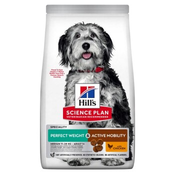 Hill's Science Plan Trockenfutter Katze, Adult, Medium, Perfect Weight & Active Mobility, mit Huhn 2,5 kg Katzen-Trockenfutter online kaufen