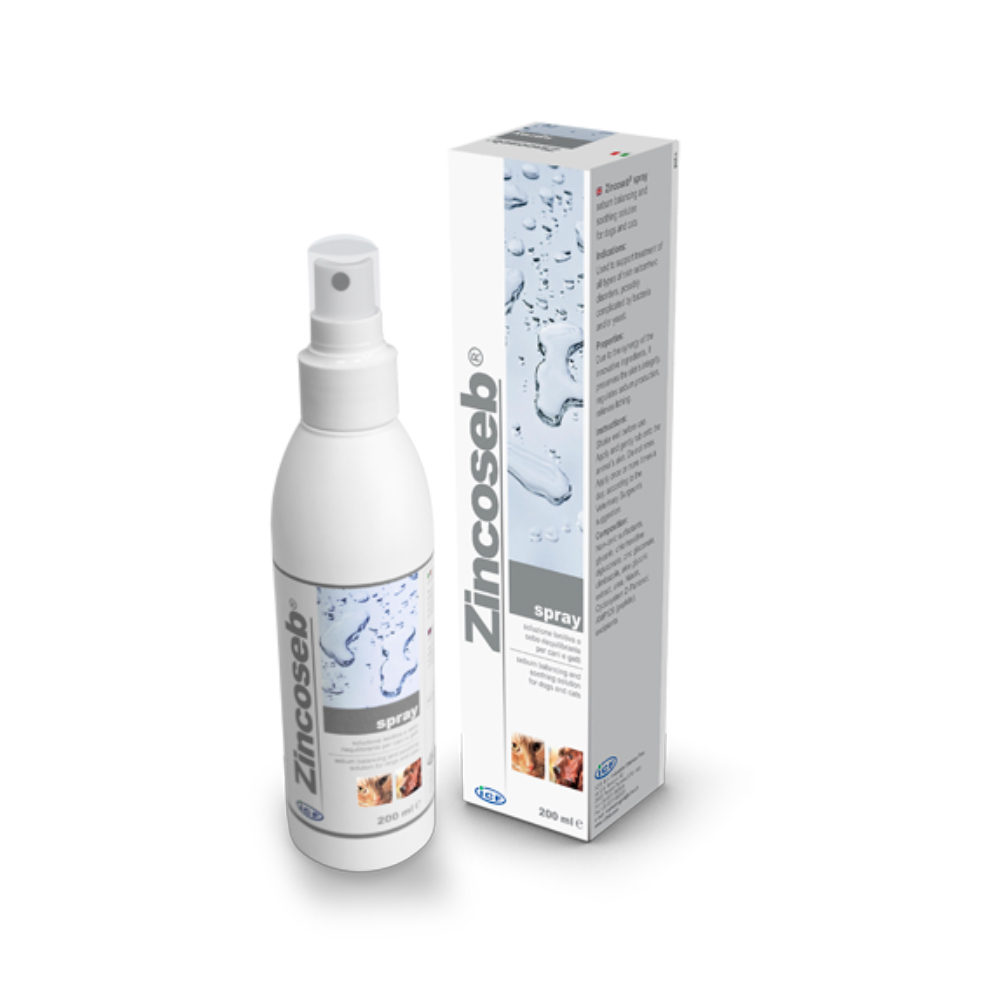 ICF Zincoseb Spray - 200 ml Katzenohren und Augenpflege (Reiniger, Cremes, Balsam) online kaufen ICF Zincoseb Spray - 200 ml Katzenohren und Augenpflege (Reiniger, Cremes, Balsam) online kaufen