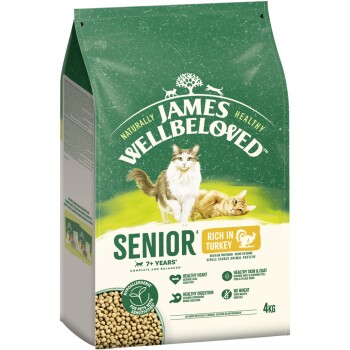 James Wellbeloved Trockenfutter Katze Senior, Truthahn 4 kg Katzen-Trockenfutter online kaufen