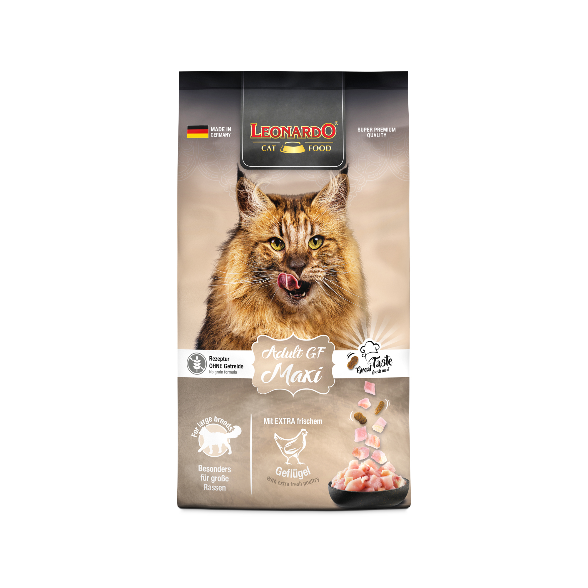Leonardo - Adult Maxi GF - Katzenfutter - 15 kg Katzen-Trockenfutter Produktbild