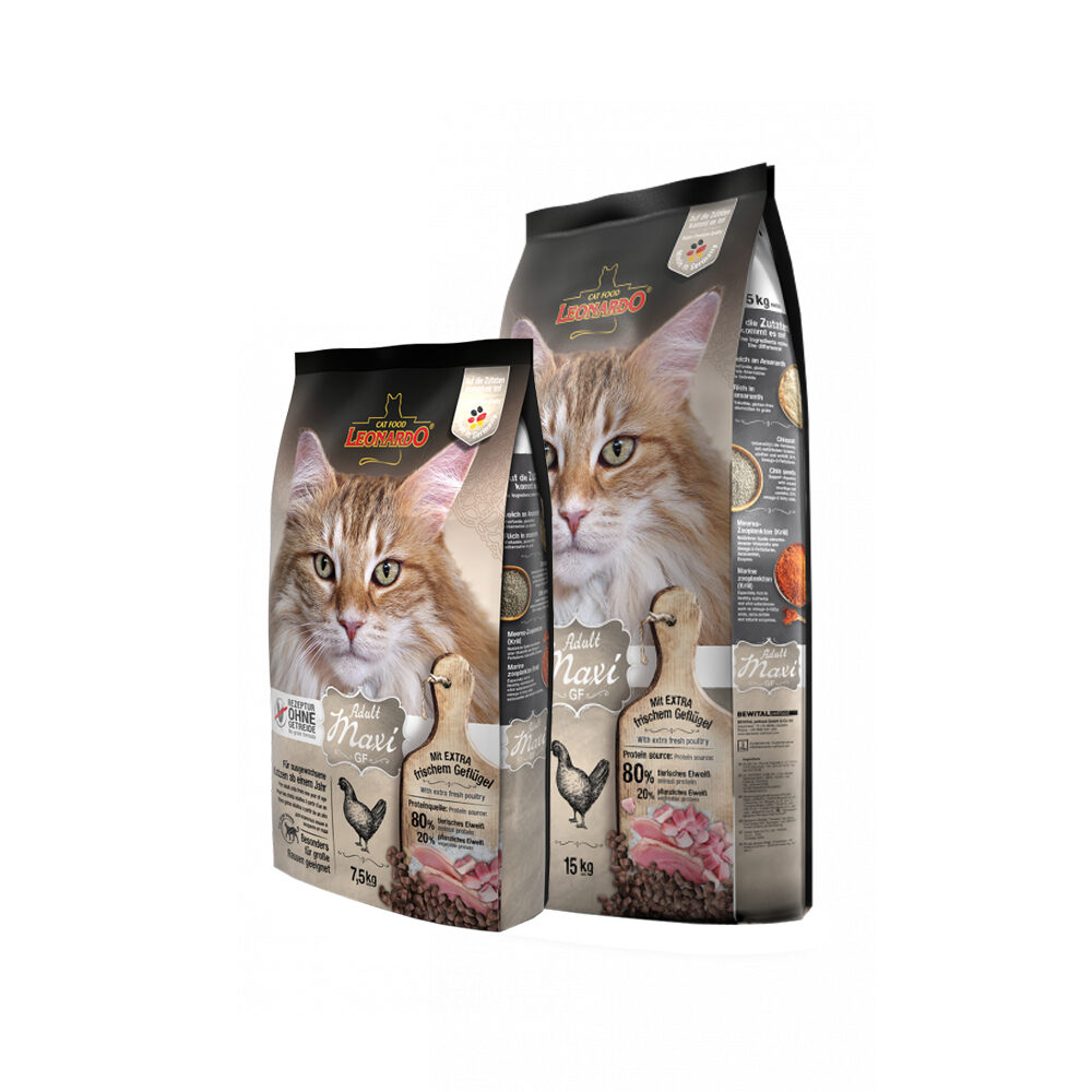 Leonardo - Adult Maxi GF - Katzenfutter - 7,5 kg Katzen-Trockenfutter online kaufen