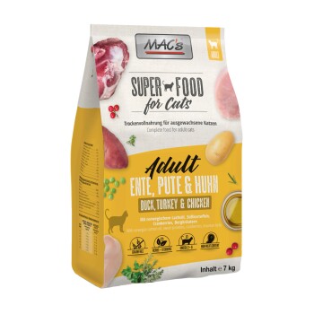 MAC's Cat Adult Trockenfutter Ente, Pute & Huhn 7 kg Katzen-Trockenfutter online kaufen MAC's Cat Adult Trockenfutter Ente, Pute & Huhn 7 kg Katzen-Trockenfutter online kaufen