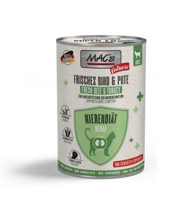 MAC's Vetcare Nierendiät Katzennassfutter Vetcare Niere Rind&Pute Katzennassfutter 12x 400 Gramm Katzen-Nassfutter online kaufen