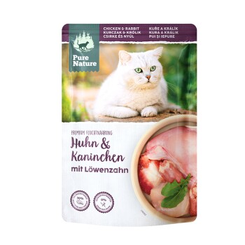 Pure Nature Adult 12 x 85g Huhn & Kanninchen Katzenfutter Produktbild
