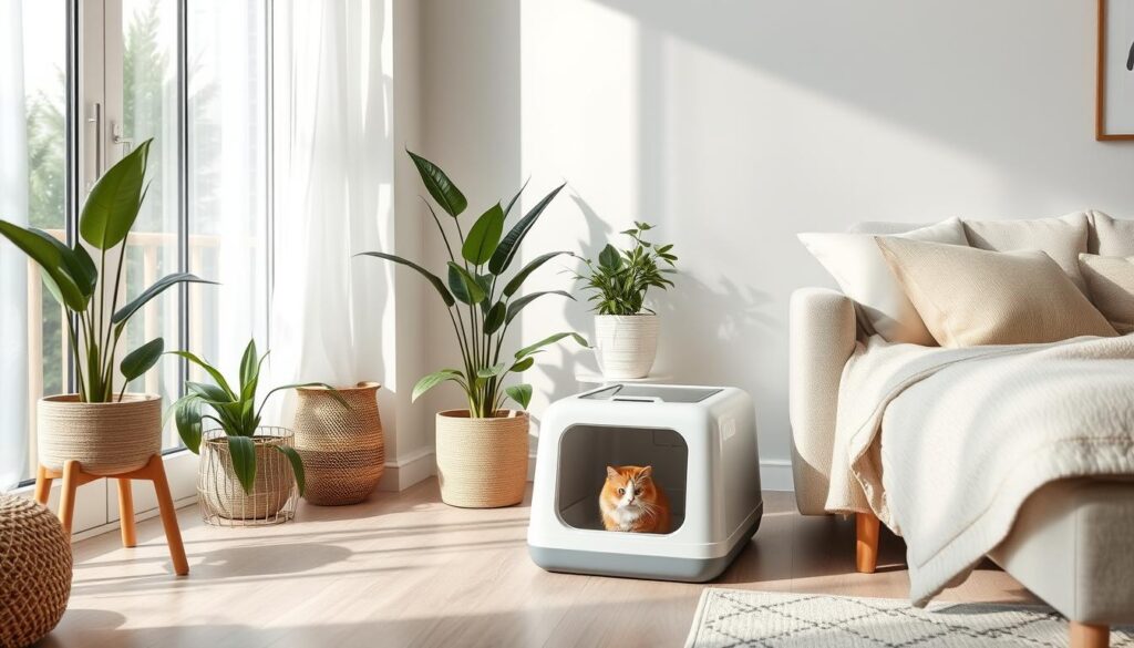 Idealer Standort Katzentoilette