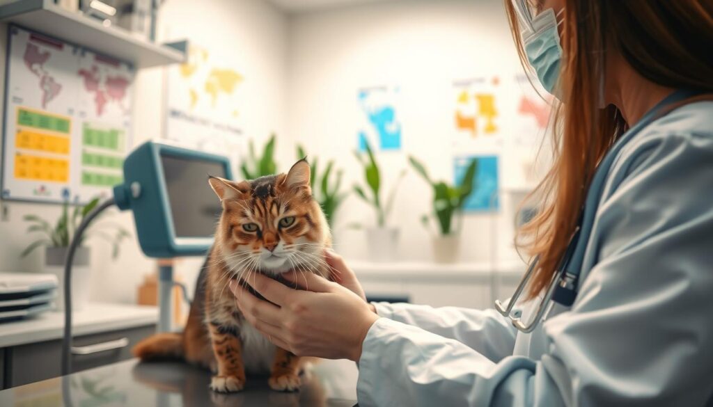 Katze beim Tierarzt Untersuchung