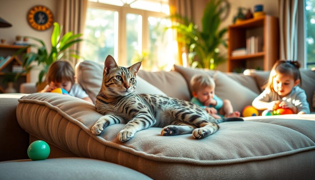 Savannah Katze in Familienumgebung Savannah Katze in Familienumgebung