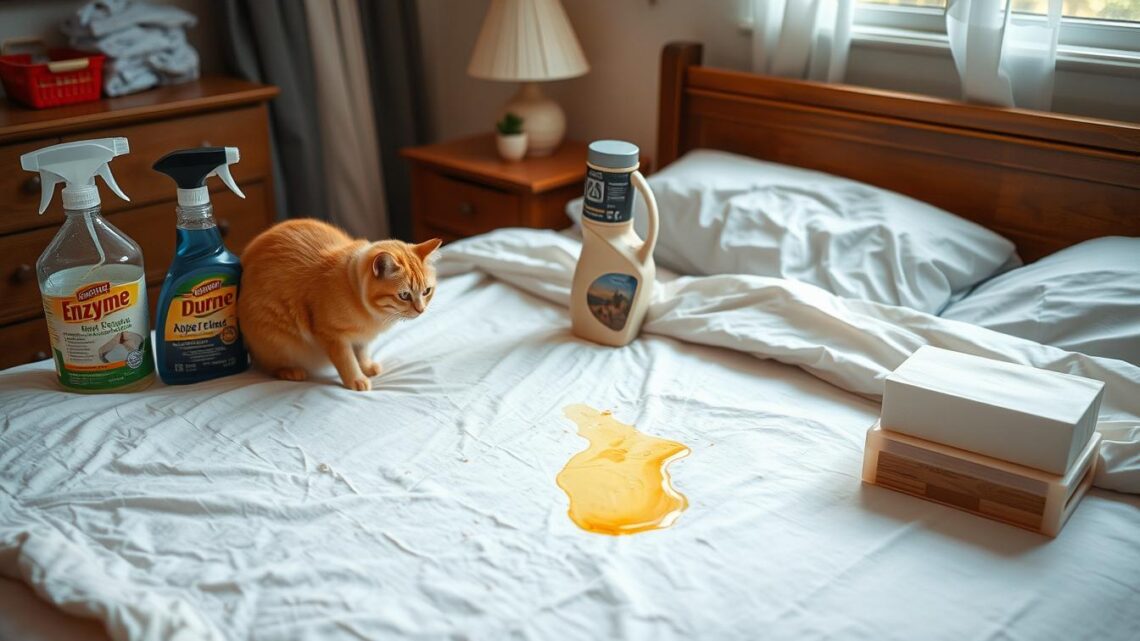 katze pinkelt ins bett