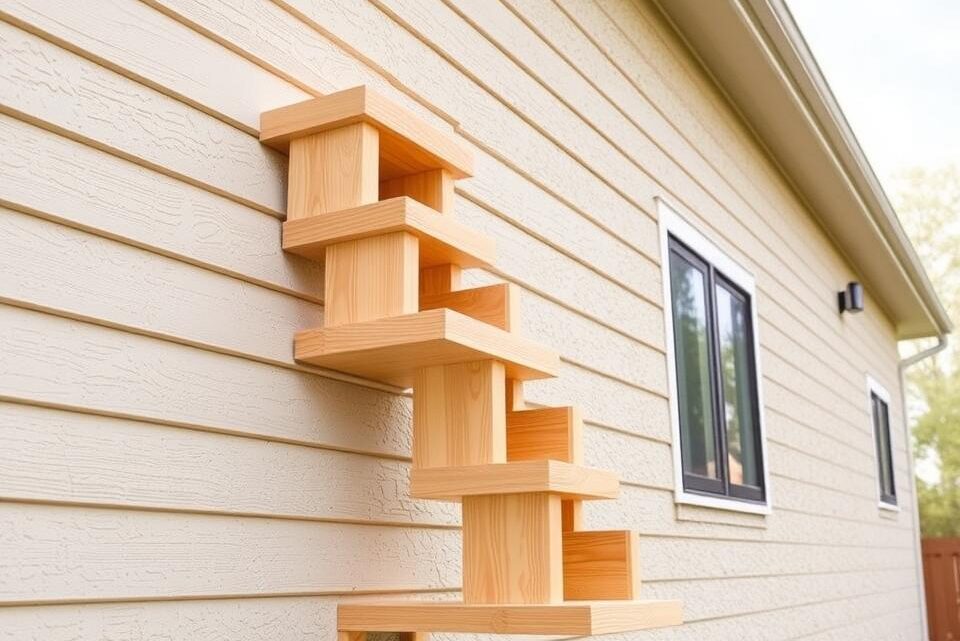 katzentreppe hauswand selber bauen