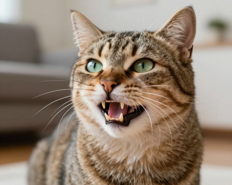 Anzeichen von Zahnstein bei Katzen erkennen