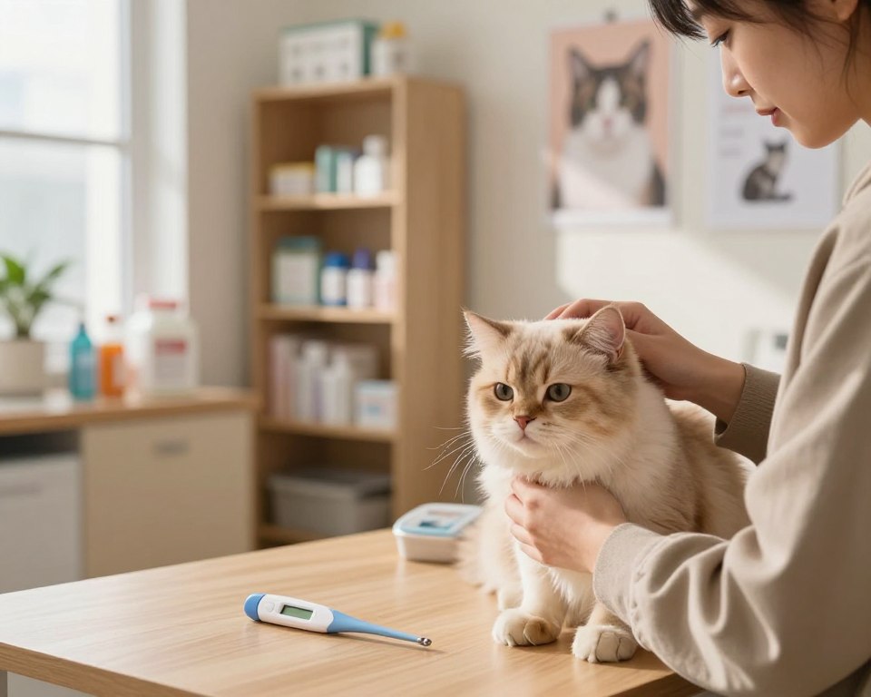 Fieber messen Katze