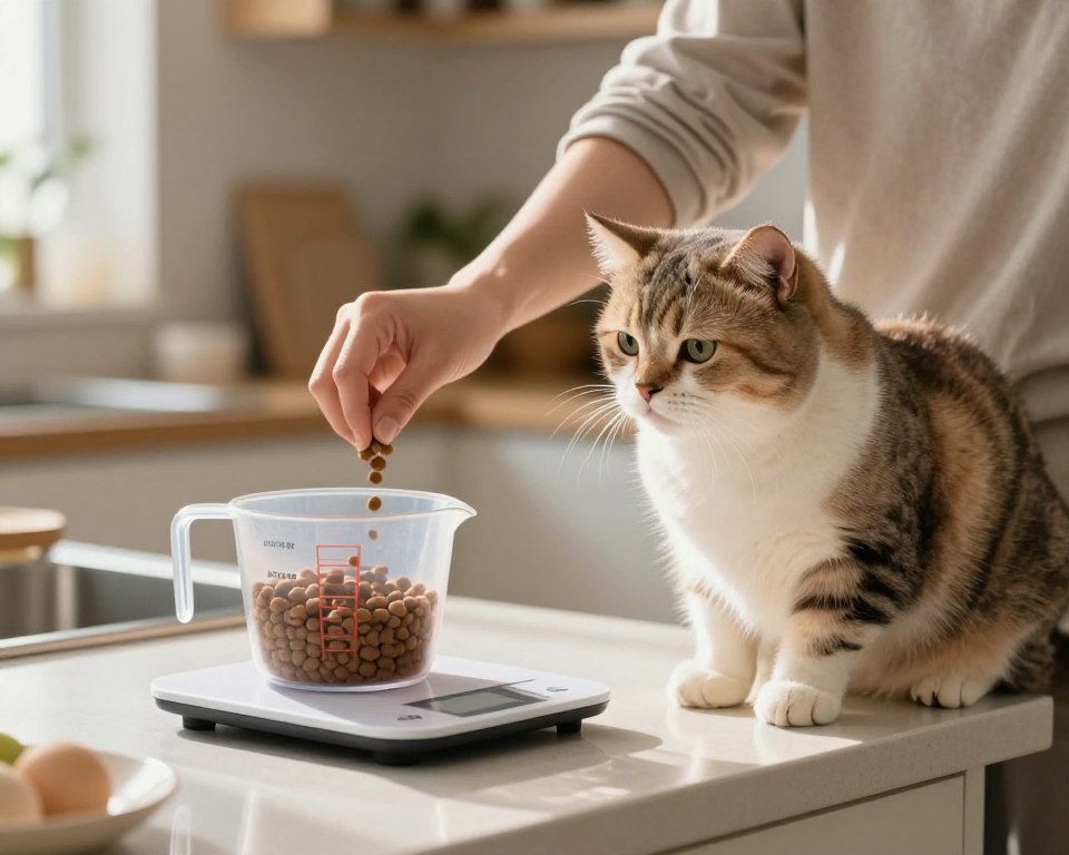 praktische Umsetzung Katze Diät abwiegen