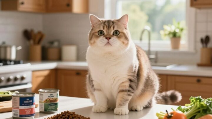 übergewichtige katze richtig füttern