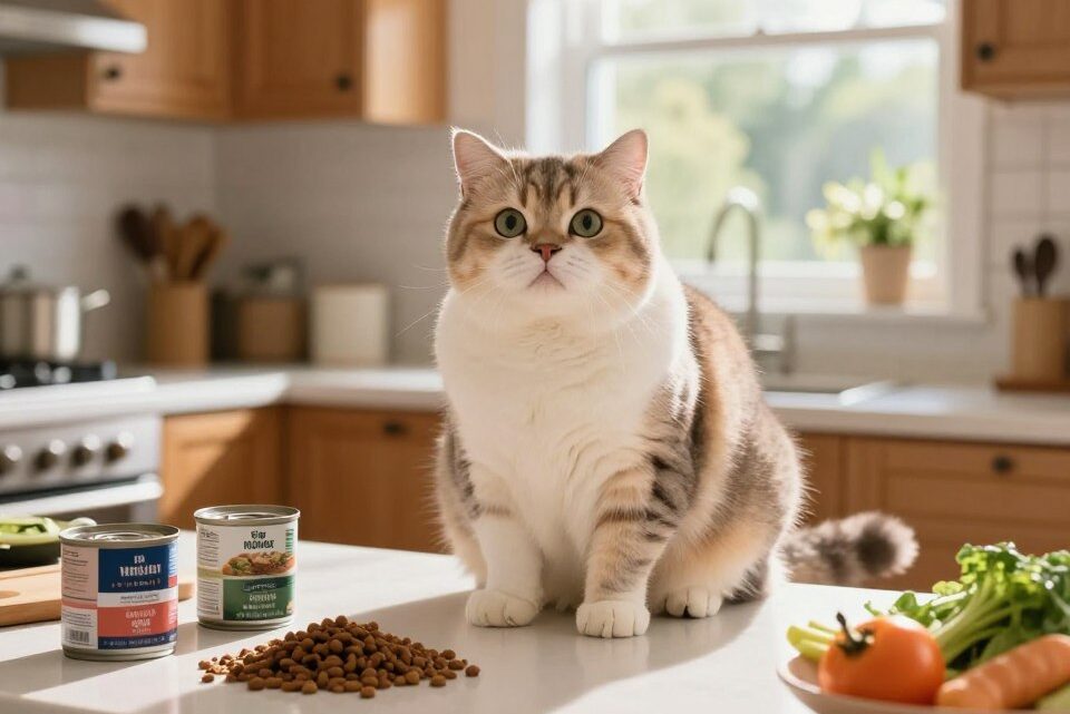 übergewichtige katze richtig füttern