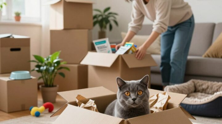 umzug mit katze