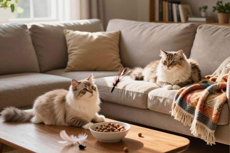 wie lange kann man 2 katzen alleine lassen