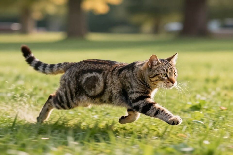 wie schnell ist eine katze