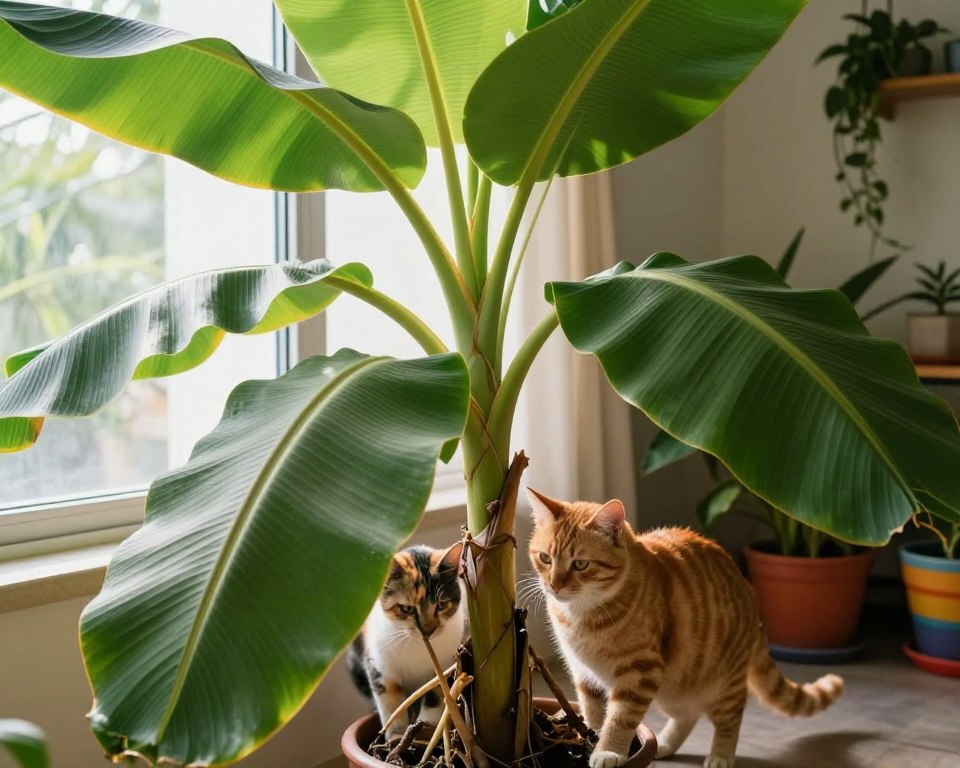 Bananenpflanze für Katzen: Ist sie giftig?